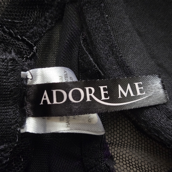 Purple And Black Bow Lingerie Dress Size Medium - Picture 5 of 6